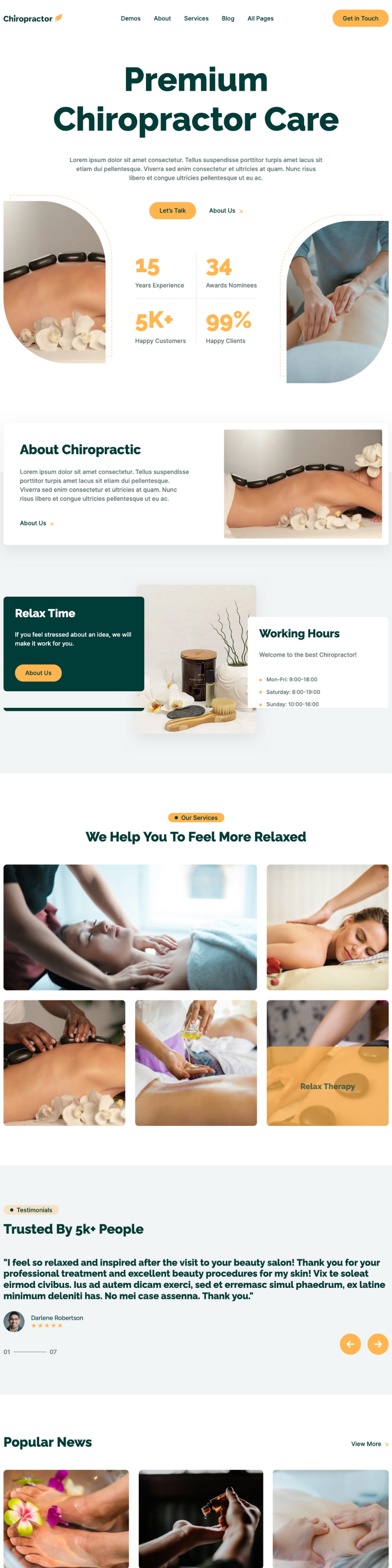Chiropractor Website