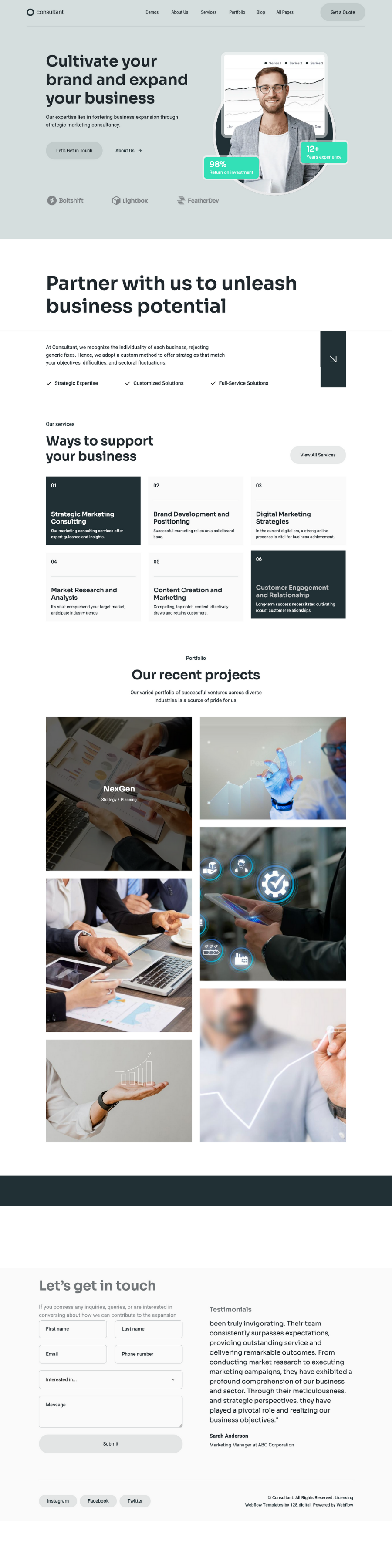 Consulting Firm Website