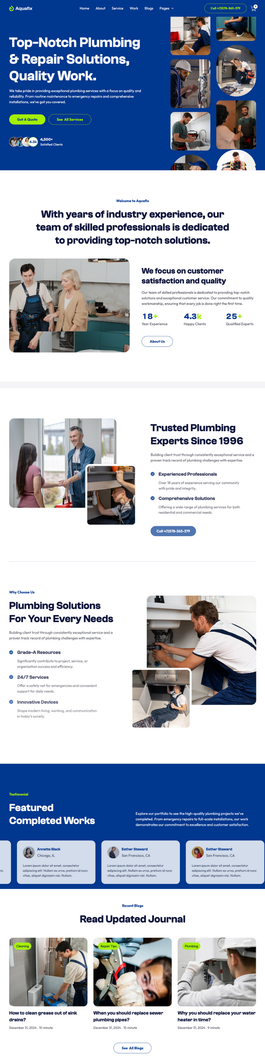 Plumber Website