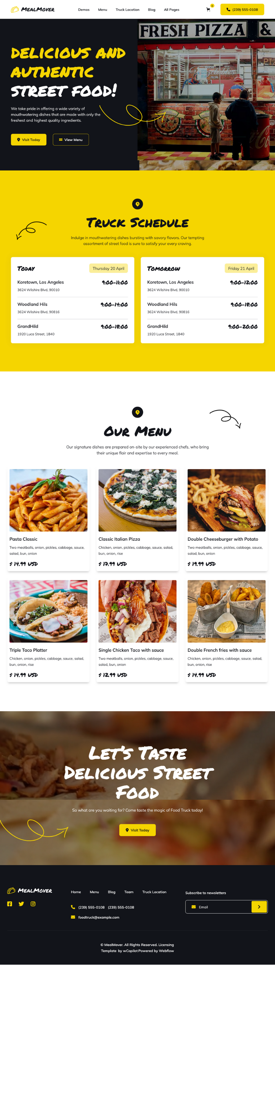Food Truck Website
