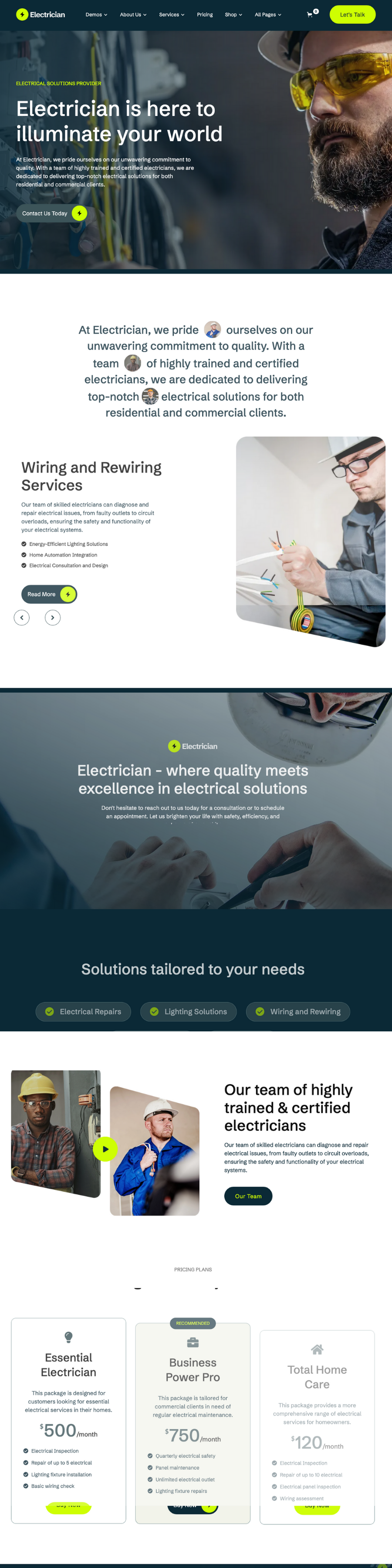 Electrician Website