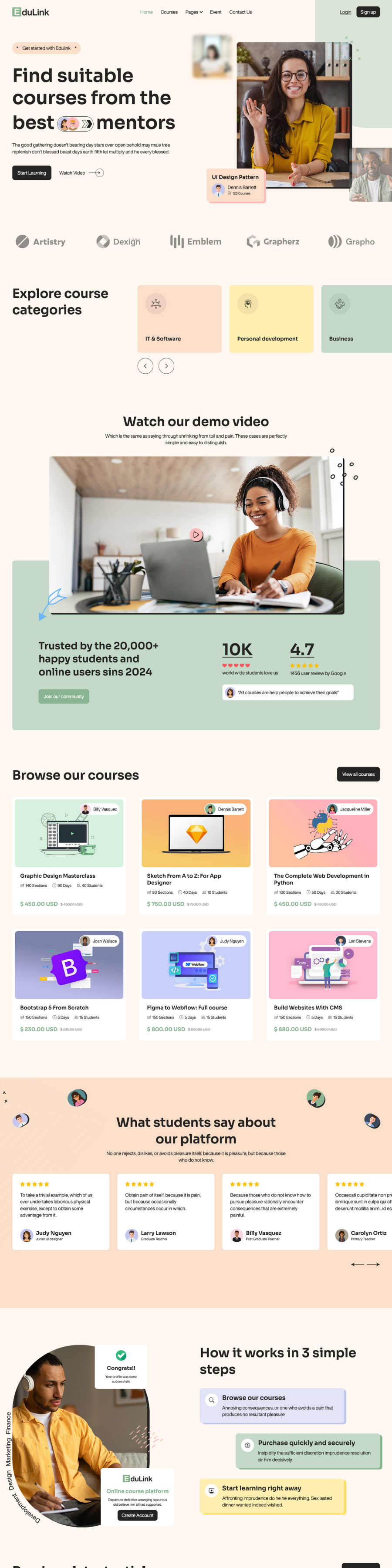 Online Course Website