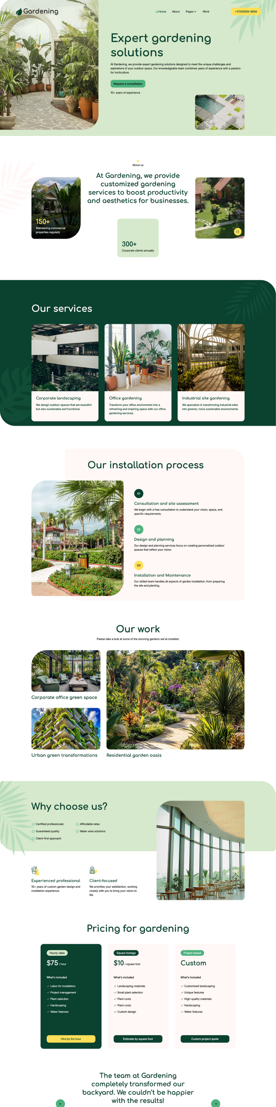 Landscaper Website